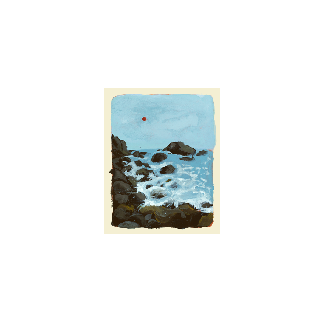 'By the Rocks' Print