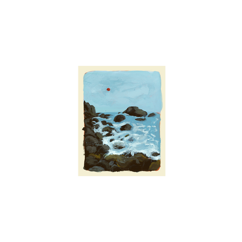 'By the Rocks' Print
